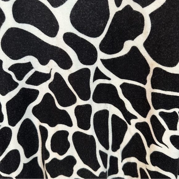 Pierri New York Women’s 3/4 Sleeve Black & White Animal Print Top Sz 1X GUC - Picture 4 of 8